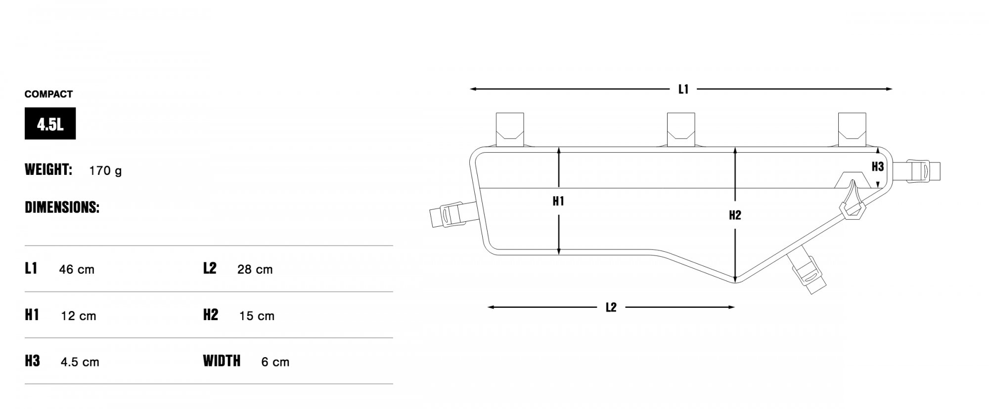 Apidura 2022 Exped Compact frame bag M