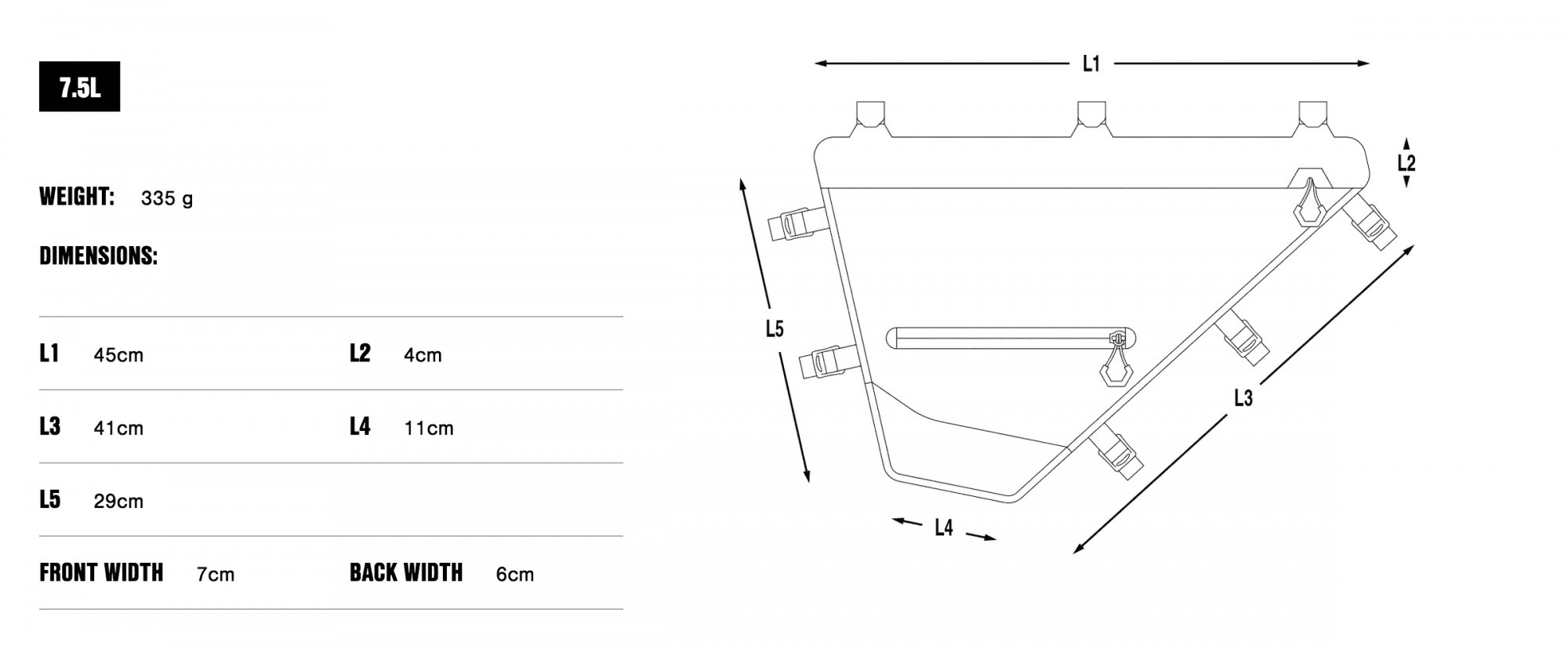 Apidura 2022 Expedition Full frame 7.5L