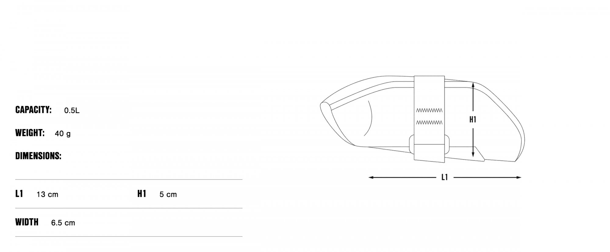 Apidura 2022 Expedition Tool Bag dims