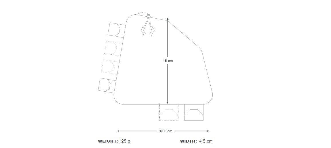 Apidura 2022 Backcountry rear tt pack dims