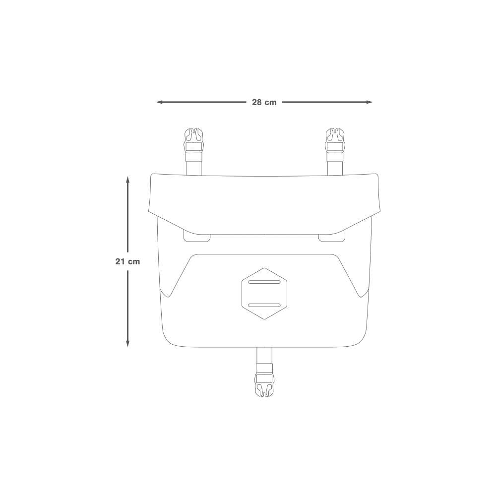 Apidura 2022 Backcountry accessory pocket dims