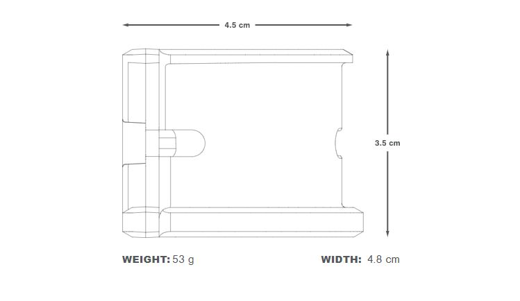 Apidura 2022 Backcountry dropper adapter dims