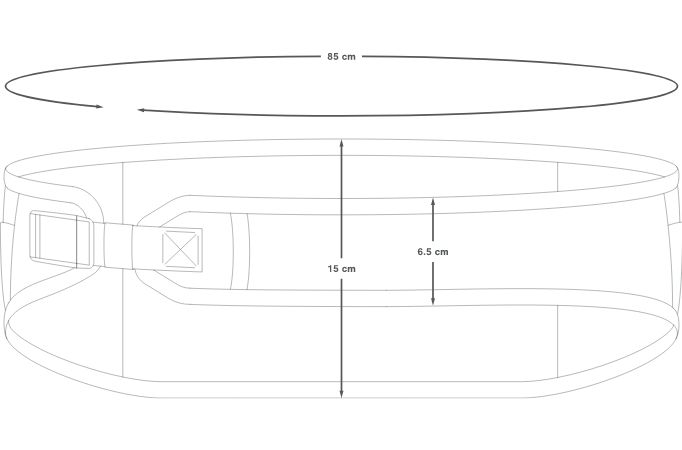 2023 Apidura Waistbelt Dimensions L/XL