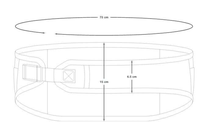 2023 Apidura Waistbelt Dimensions S/M