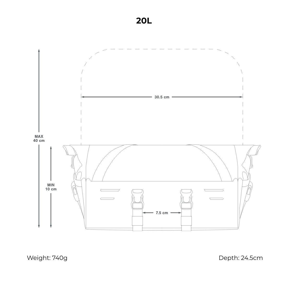 2025 APIDURA FRONT RACK 20