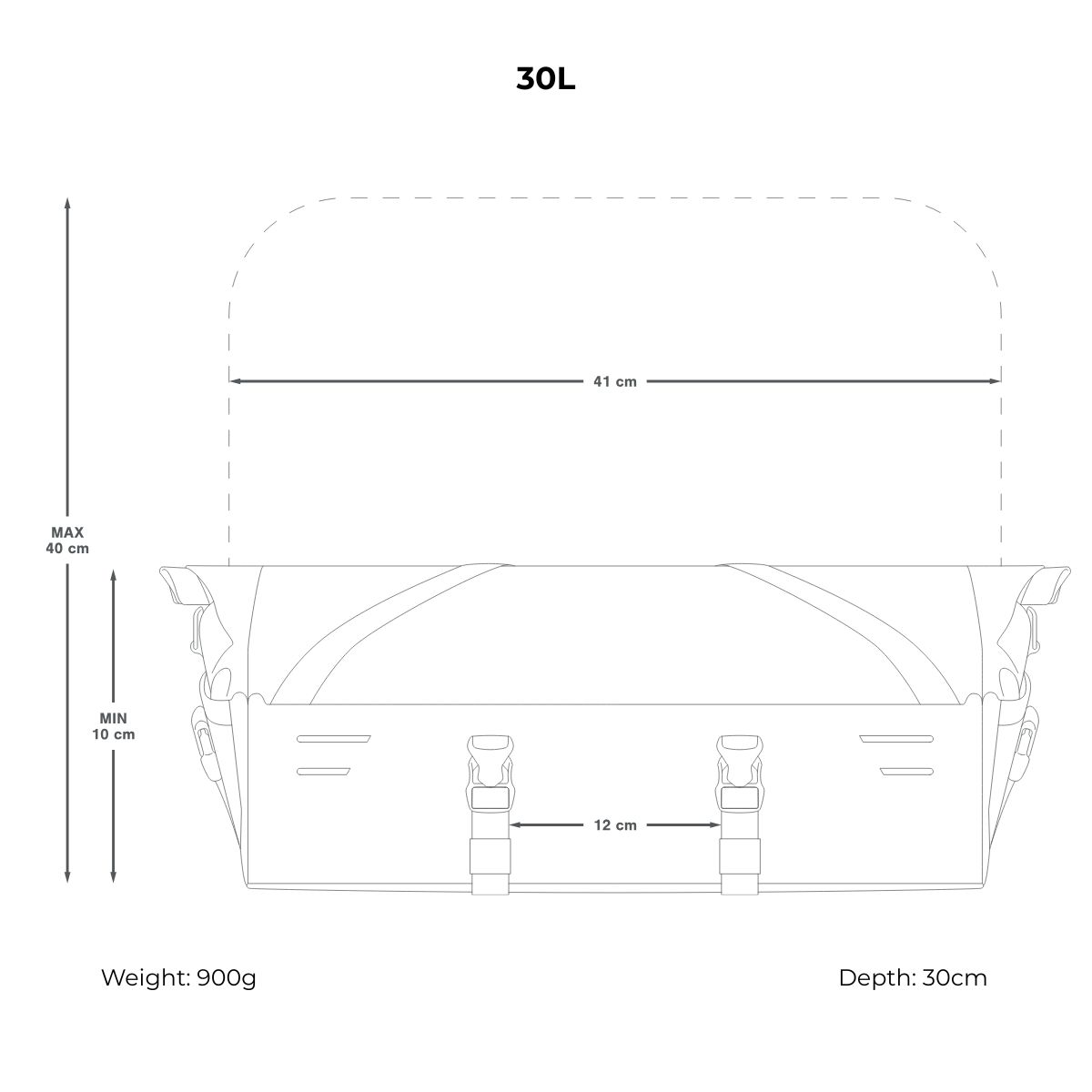 2025 APIDURA FRONT RACK 30
