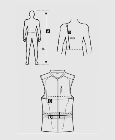 2025 Sweet Back Protector Sizing Graphic JR