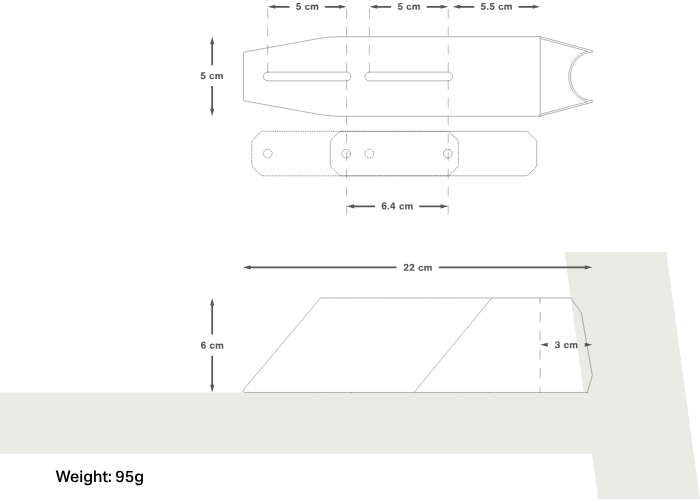 2026 Apidura Aero bolt-on dimension